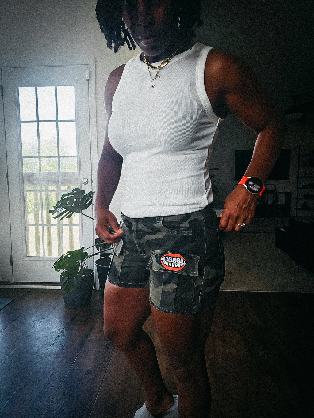 Patchwork Camo Shorts