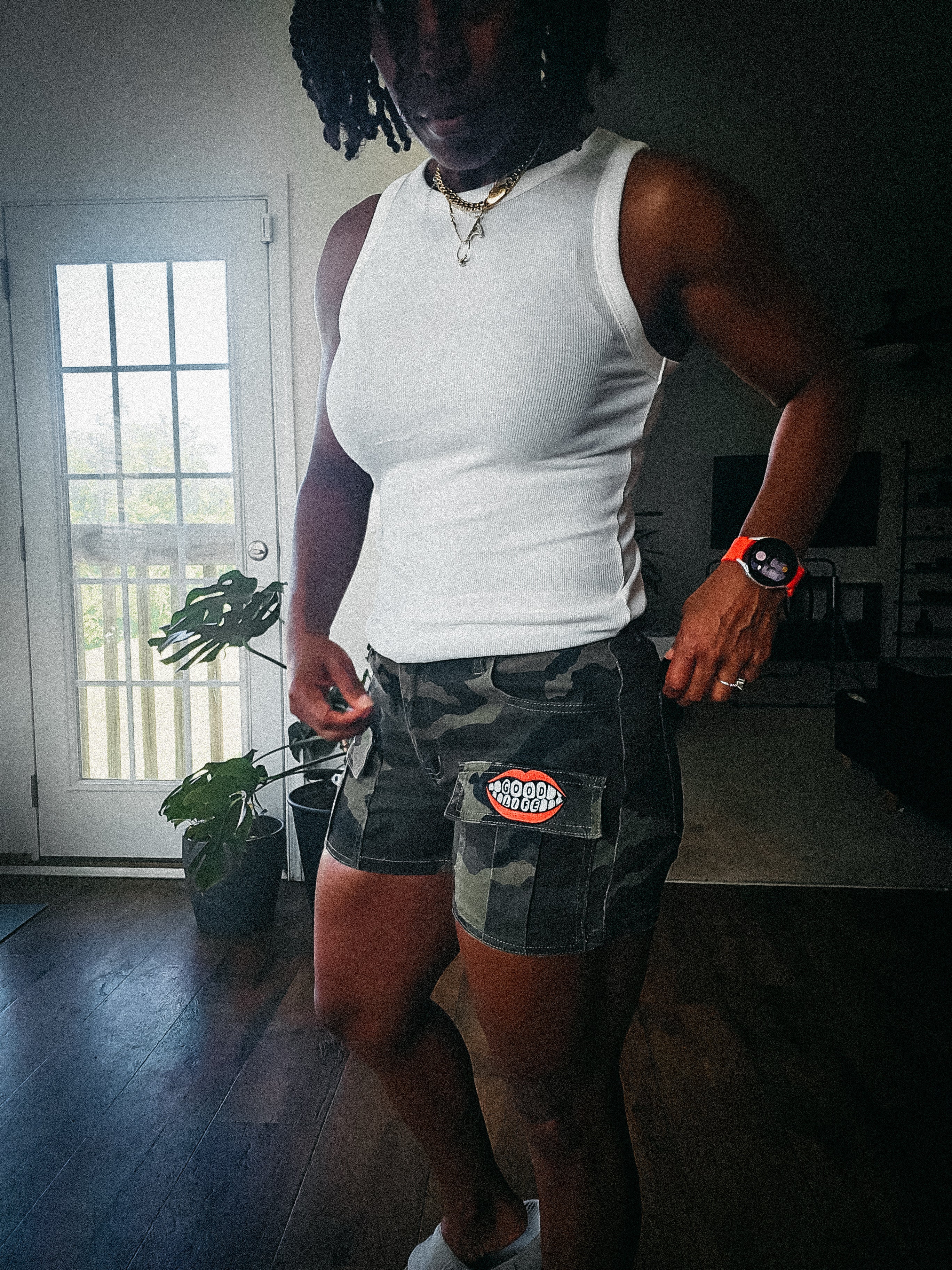 Patchwork Camo Shorts