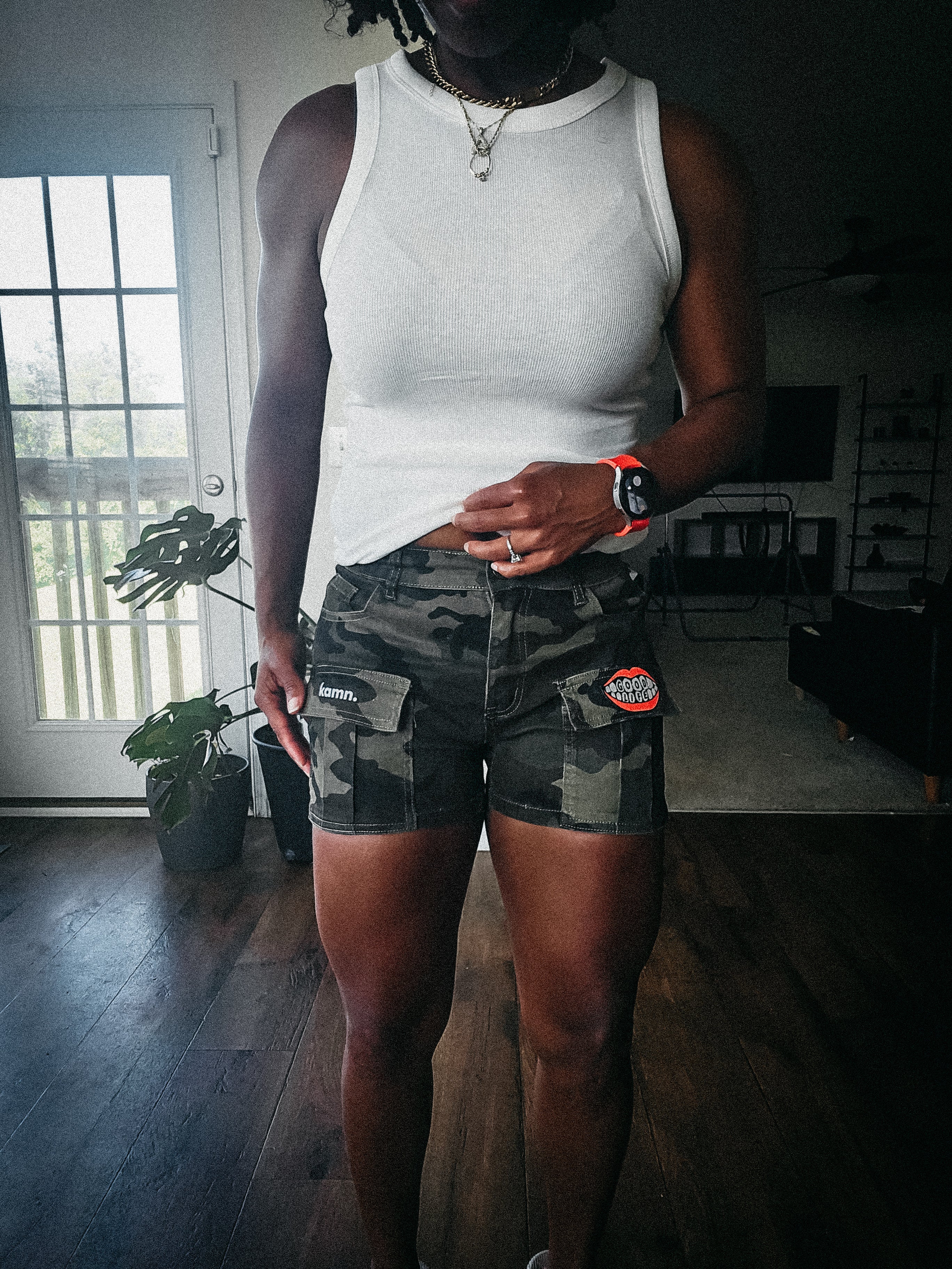 Patchwork Camo Shorts